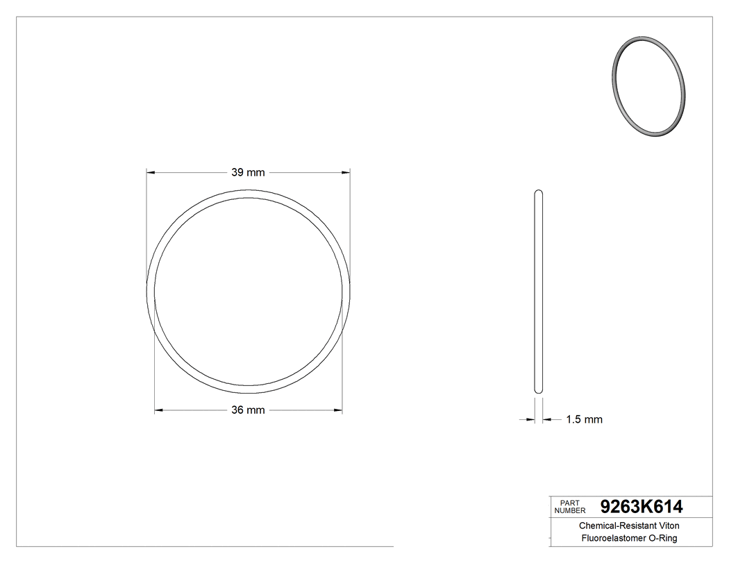 Technical drawing - 9263K614